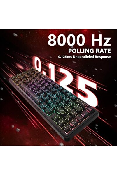 Yıldızan ATTACK SHARK X65 HE Manyetik Anahtarlı 65% Gaming Klavye – 8000 Hz U...