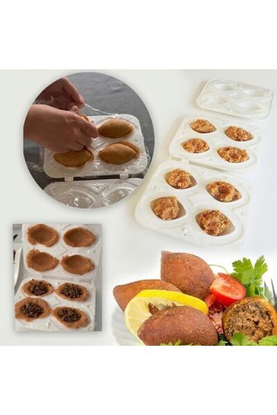 Yıldızan Albemo Practical 4-Piece Inner Meatball Mold, Easy-To-Clean Structur...