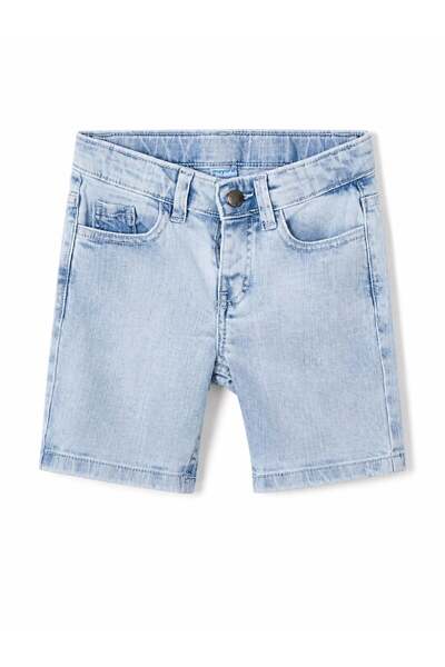 MAYORAL Mayoral Boy's 5-Pocket Jean Shorts with Adjustable Waist 2-9 Years Blue