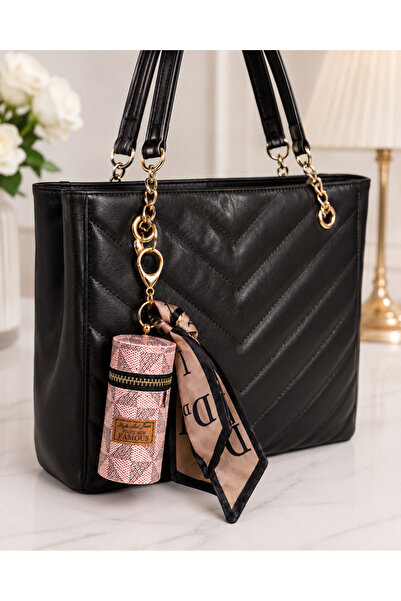 HAKİ STORE Lv Mini Cüzdanlı Anahtarlık Ruj Çantası Çanta Charm Anahtarlık