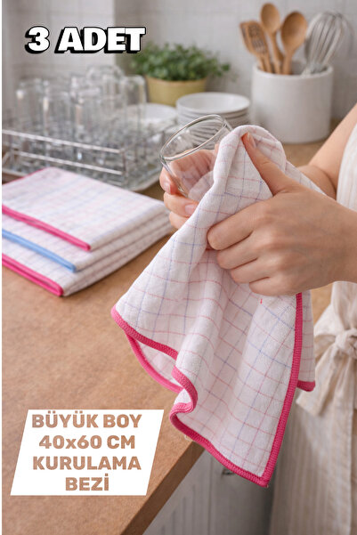 Empressco Set of 3 Microfiber Dish Towels 40X60Cm, Professional Quality, Easy...