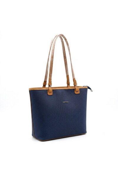 Just Polo Original Women's 5 Compartment Large Shoulder Bag Lacquered Tan