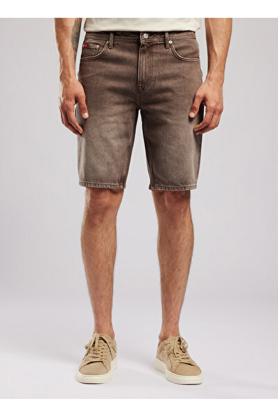 Lee Cooper Denim Şort, 29, Kahve