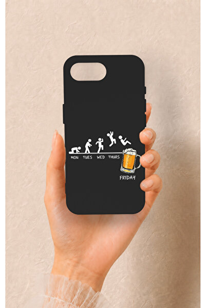Vip Case iPhone 16E Uyumlu Fun Day Friday Desenli Silikon Kılıf