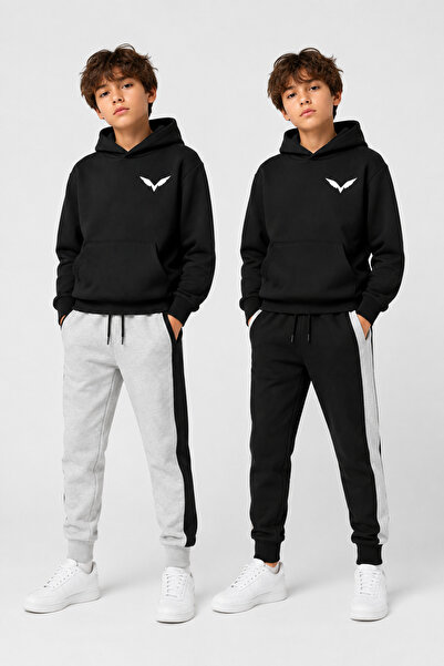 han elegant 2-Piece Set Unisex Children's Tracksuit with Wing Print and Kanga...