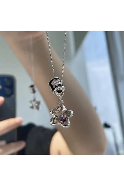 Heda Jewelry قلادة نجمة أرجوانية