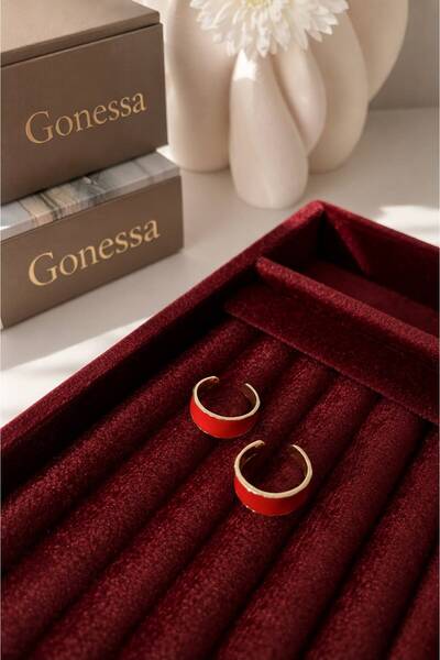 GONESSA Summer Colorful Ring |   Gold Detailed Stainless Adjustable Ring