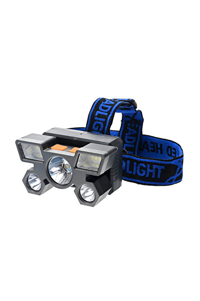 Lawazim Rechargeable LED Headlamp with USB Charging, 5 LED Lights and Adjusta...