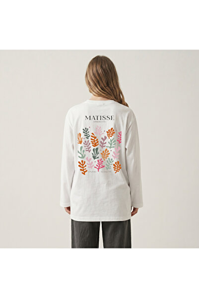 Grafftee Clothing تي شيرت نوباركو ماتيس ديزاين من القطن الفاخر ذو الأكمام الط...