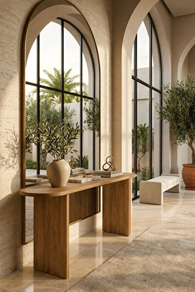 ibrahim suleiman al saqami Polywood Console Table 120×40×80 cm – Modern Entry...