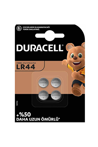 Duracell Lityum Düğme Pil 3 V 4 LÜ LR44