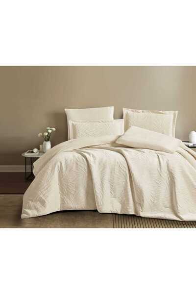 Alhabib bedding Nera Super Soft Double Cream Bedspread Suitable for 200X200 c...
