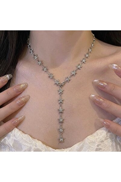 Heda Jewelry Starway Kolye - Yıldız Yolu Y Model Kolye
