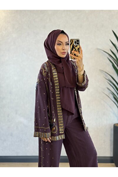 Aynaz Orfeonegro 34839 Arzu Kimono Bordo