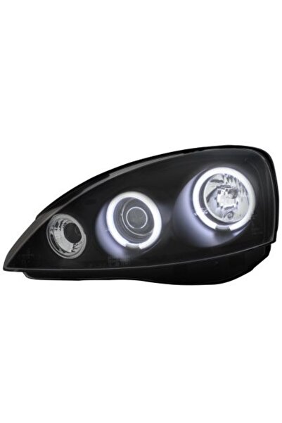 Opel Μπροστινά φώτα angel eyes για Corsa C (2001-2006) - μαύρα, χωρίς λαμπτήρ...