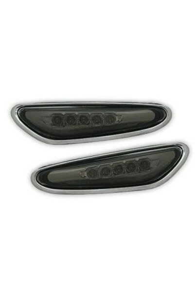 OEM Φλας LED για BMW E46 (2001-2005) / E60 / X3 (2004-2009) - μαύρα - σετ 2 τ...