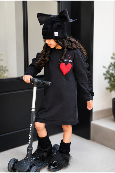 Little Toucan Black Sweater Dress