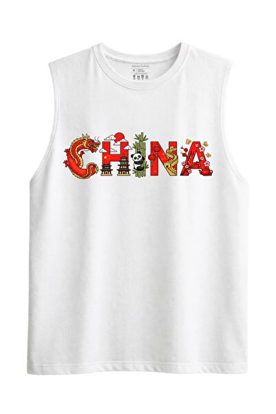 Rabona Fashion China Cultural Symbols Sleeveless Tank Top