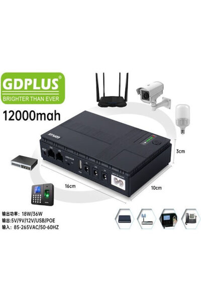 Other Πολυλειτουργικό Power Bank 18W/12.000mAh GD-03801