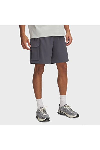 Under Armour Vibe Woven Cargo Men's Gray Polo Collar T-Shirt