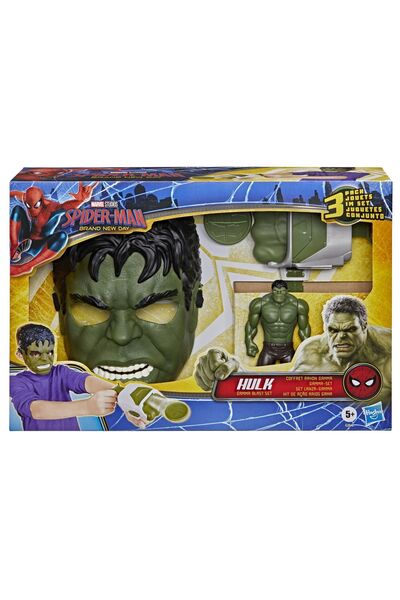 Hasbro Marvel Spider-Man Hulk Set de joacă cu explozie gamma