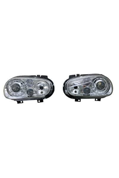 Depo Μπροστινά φώτα Vw Golf IV R32 - χρωμέ, χωρίς λάμπες (H7) - σετ 2 τεμαχίων.