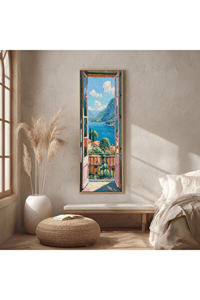 Tuba Decor Tek Parça Gerçek Ahşa dikey güneş alan balkon Panorama