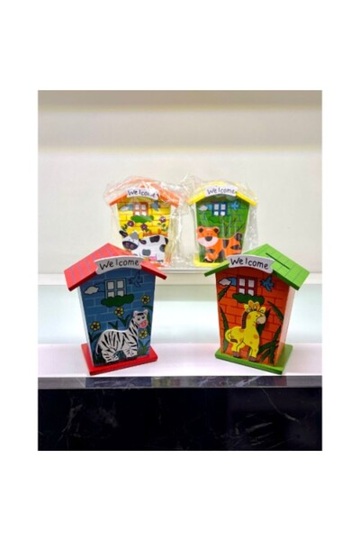 Generic Brand Wooden House Design Piggy Bank