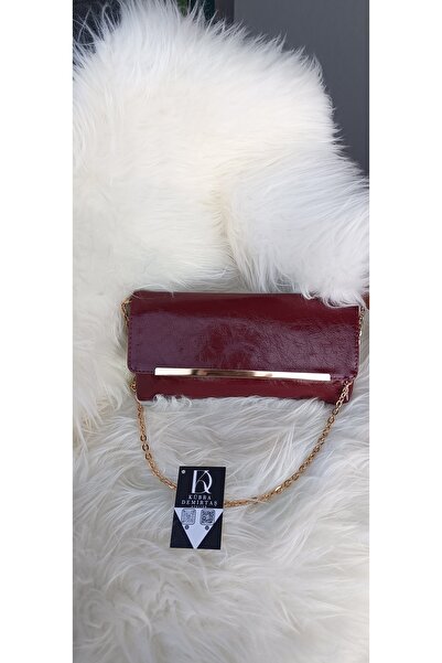 Genel Markalar KADIN PARLAK RUGAN ZİNCİR ASKILI CLUTCH ÇANTA