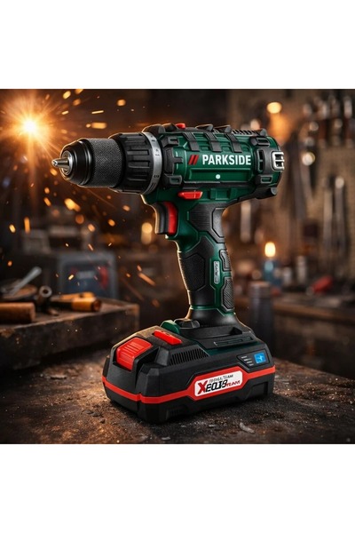 PARKSIDE Mașină de găurit și înșurubat Parkside, Acumulator 20V 2Ah, Încărcăt...