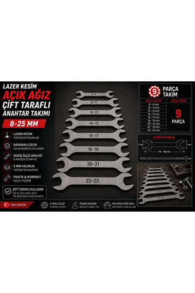 FNN Anahtar Takımı 8-25 mm