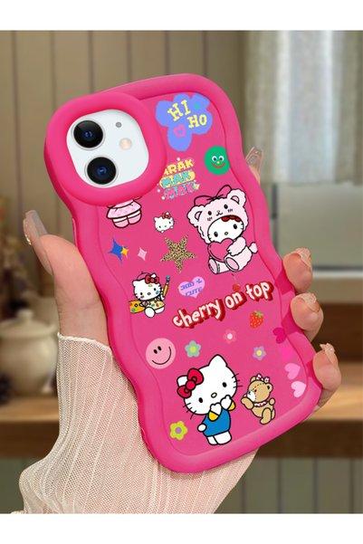Hontinga iPhone 12 Compatible Case Camera Protector Red Silicone Couple Phone...