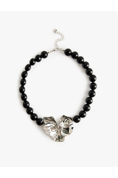 Koton Beaded Large Flower Necklace - X Sibil Çetinkaya