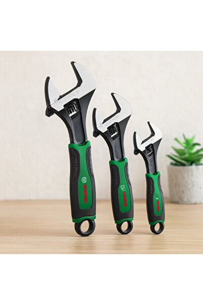 magicool English Wrench and Frog Wrench Set 3 Pieces (6"-8"-10" / 150-200-250...