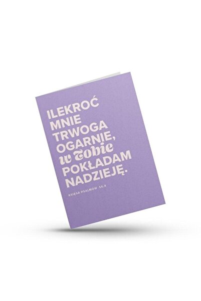 Szaron Carte de felicitare plianta cu plic Psalm 56:4, cu verset biblic, mesa...