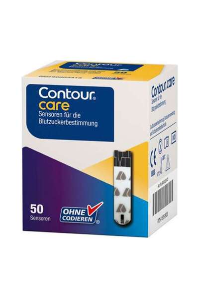 ASCENSİA | Contour Care Ταινίες Μέτρησης Γλυκόζης Αίματος | 50 τεμ.