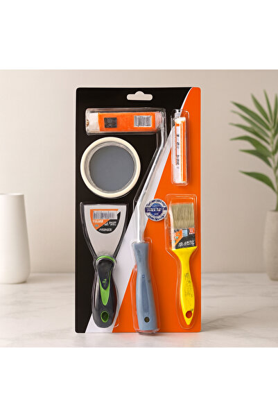 magicool 5-Piece Painter's Set (Spatula, Cutting Brush, Spare Roller, Tape, 1...