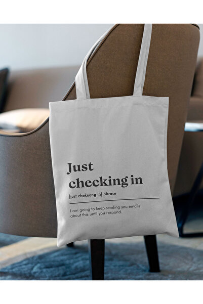 INNOVI Just checking in ToteBag
