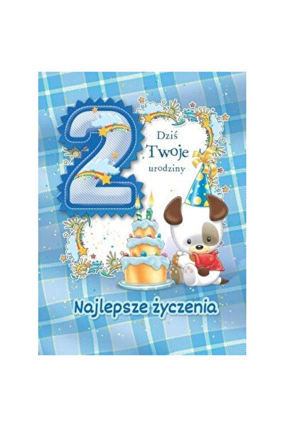 TREND Felicitare aniversară cu plic și urari ML02