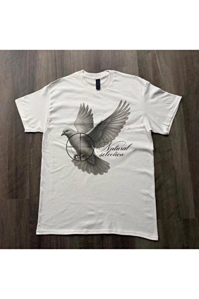Grafftee Clothing تي شيرت ناتشورال سيليكشن دوف مطبوع للجنسين مقاس كبير