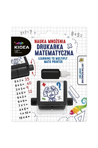 Kidea Stampila pentru invatarea inmultirii matematice, Kidea, 15cm x 12cmx 3cm