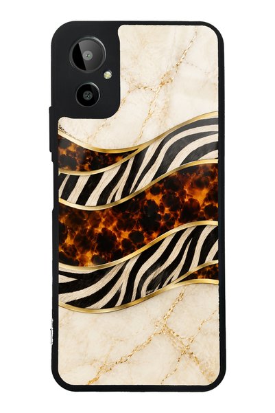 Spoyi حافظة هاتف لامعة بتصميم Gm 23 SE Ivory Safari