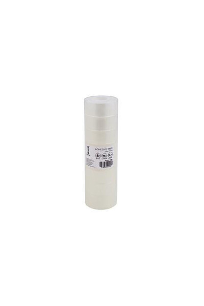Memobe Banda adeziva BOPP, rola 18 mm x 10 m, adeziva, transparenta, 8 bucati