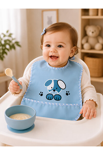 imajbebe Waterproof Baby Feeding Bib Stain-Resistant Washable Baby Feeding Bib