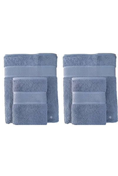 Özdilek Set de prosoape colorate din bumbac 100% CULOARE bleumarin 4 piese (p...