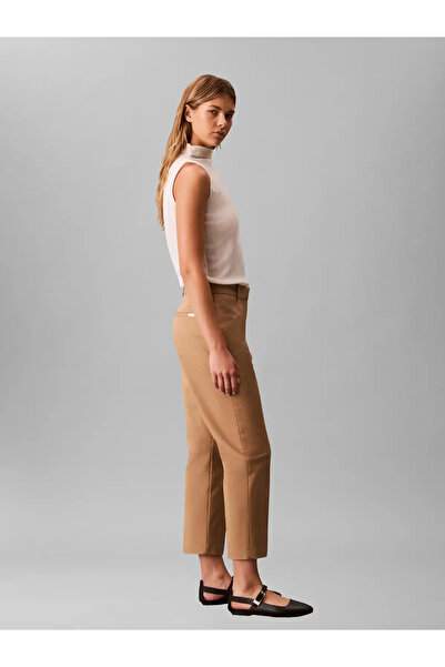 Calvin Klein STRAIGHT LEG STRETCH, HMS Kadın Bej Pantolon