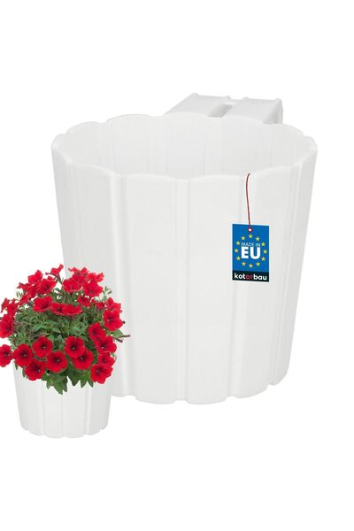 KOTARBAU Ghiveci de flori individual pentru balcon, pentru balustradă, cu sup...