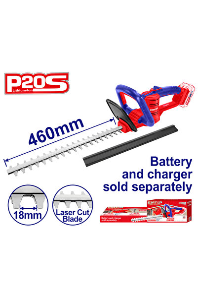 NO BRAND Ψαλίδι μπορντούρας Brushless μπαταρίας Emtop μήκος λεπίδας 46cm κομμ...