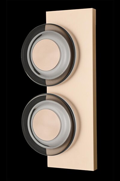 Avonni Ap-7015-8019 Mink Coated Sconce Led Metal Glass H: 50 Cm, Wxd: 25X5 cm