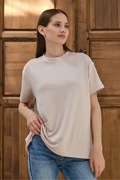 Shooter Sportswear Tricou oversize de bază din țesătură modală pentru femei, ...